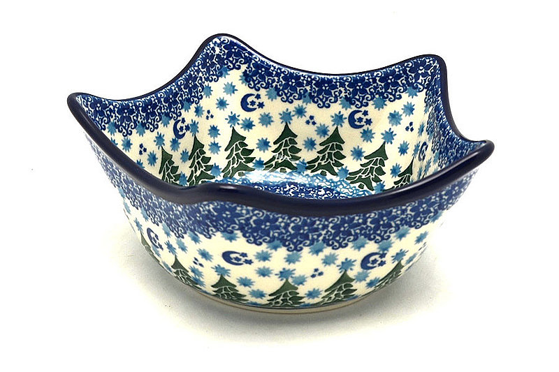 Ceramika Artystyczna Polish Pottery Bowl - Star Shaped - Silent Night 814-1674a (Ceramika Artystyczna)