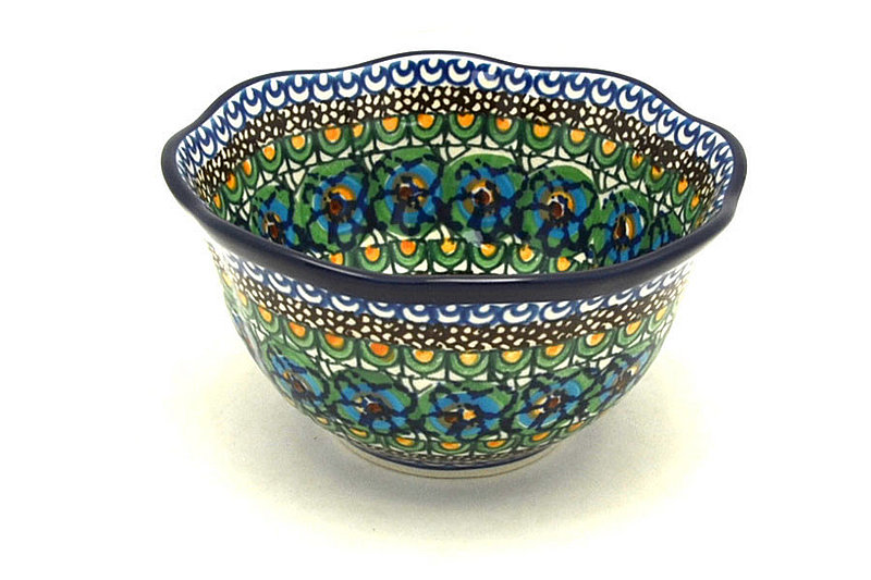Ceramika Artystyczna Polish Pottery Bowl - Wavy Edge - Unikat Signature - U151 A54-U0151 (Ceramika Artystyczna)