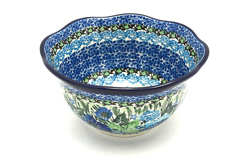 Ceramika Artystyczna Polish Pottery Bowl - Wavy Edge - Unikat Signature - U4575 A54-U4575 (Ceramika Artystyczna)