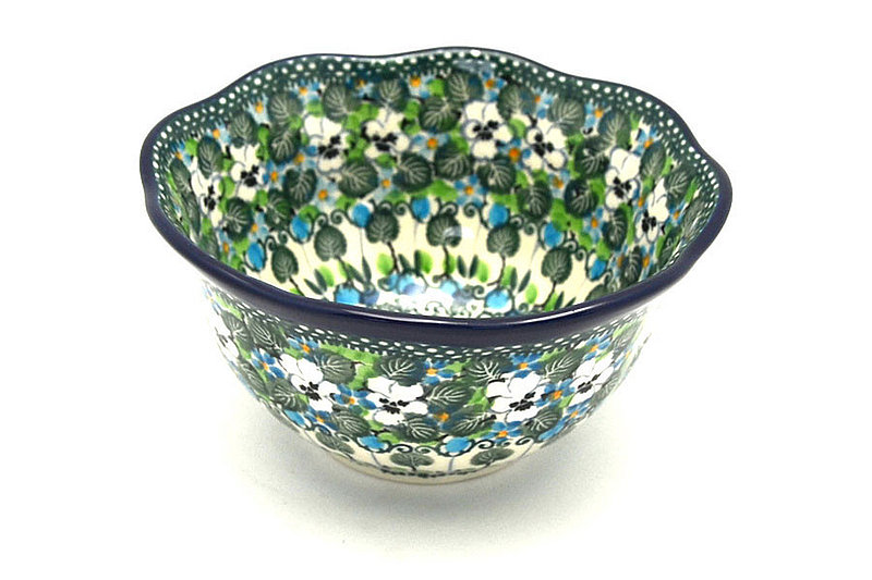 Ceramika Artystyczna Polish Pottery Bowl - Wavy Edge - Unikat Signature - U4795 A54-U4795 (Ceramika Artystyczna)