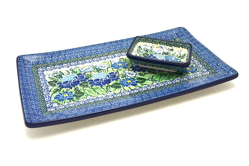 Ceramika Artystyczna Polish Pottery Bread Dipping Set - Unikat Signature U5138 SC2-U5138 (Ceramika Artystyczna)