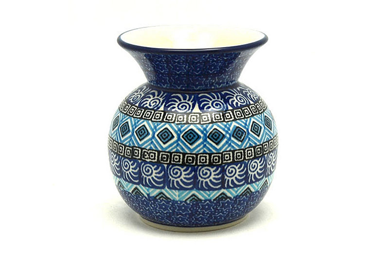 Polish Pottery Bubble Vase - Aztec Sky