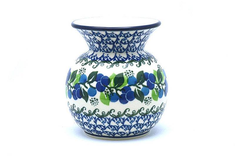 Ceramika Artystyczna Polish Pottery Bubble Vase - Blue Berries 048-1416a (Ceramika Artystyczna)