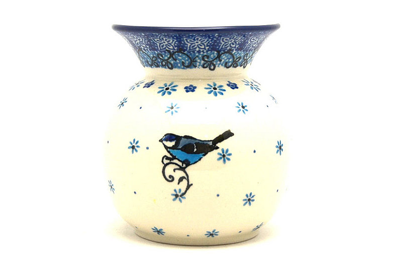 Ceramika Artystyczna Polish Pottery Bubble Vase - Bluebird 048-2529a (Ceramika Artystyczna)