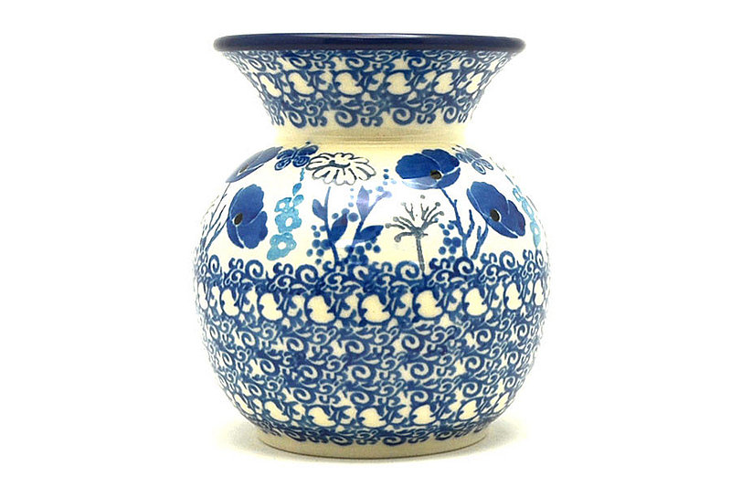 Ceramika Artystyczna Polish Pottery Bubble Vase - Evening Poppies 048-2902a (Ceramika Artystyczna)