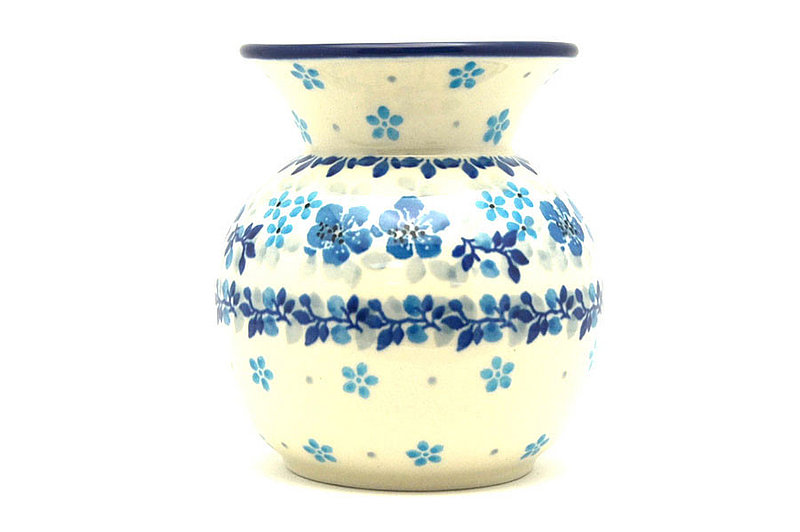 Ceramika Artystyczna Polish Pottery Bubble Vase - Flax Flower 048-2642a (Ceramika Artystyczna)