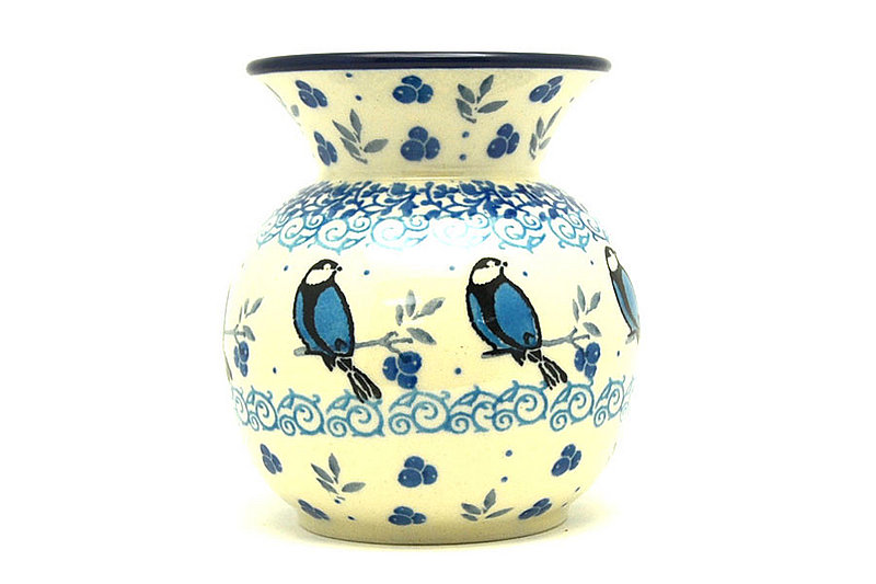 Ceramika Artystyczna Polish Pottery Bubble Vase - Jay Blue 048-2681a (Ceramika Artystyczna)