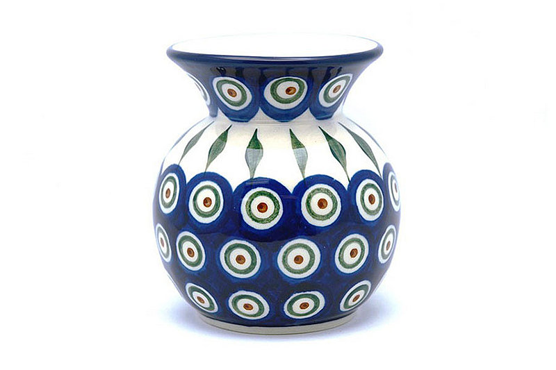 Ceramika Artystyczna Polish Pottery Bubble Vase - Peacock 048-054a (Ceramika Artystyczna)