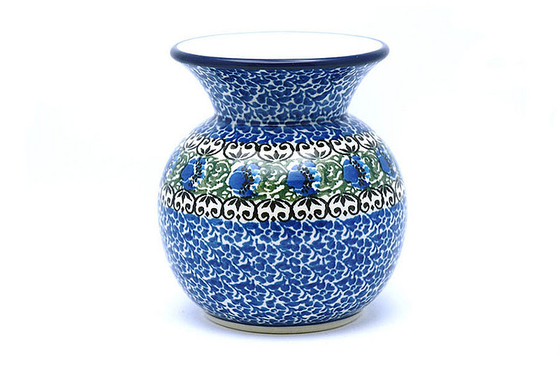 Ceramika Artystyczna Polish Pottery Bubble Vase - Peacock Feather 048-1513a (Ceramika Artystyczna)