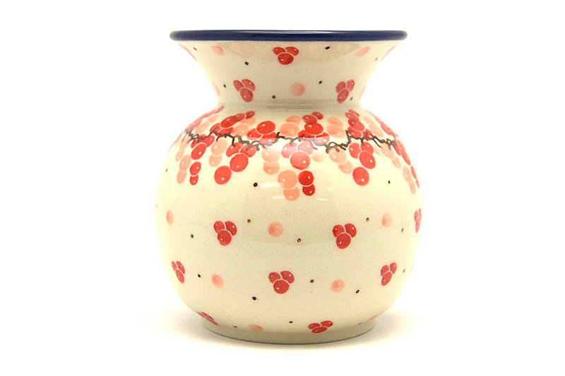 Ceramika Artystyczna Polish Pottery Bubble Vase - Pink Peppercorn 048-2387a (Ceramika Artystyczna)