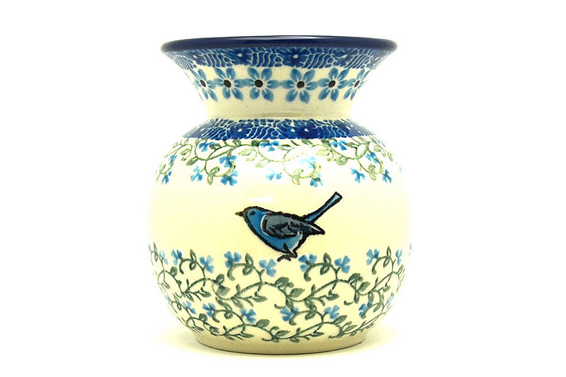 Polish Pottery Bubble Vase - Song Bird