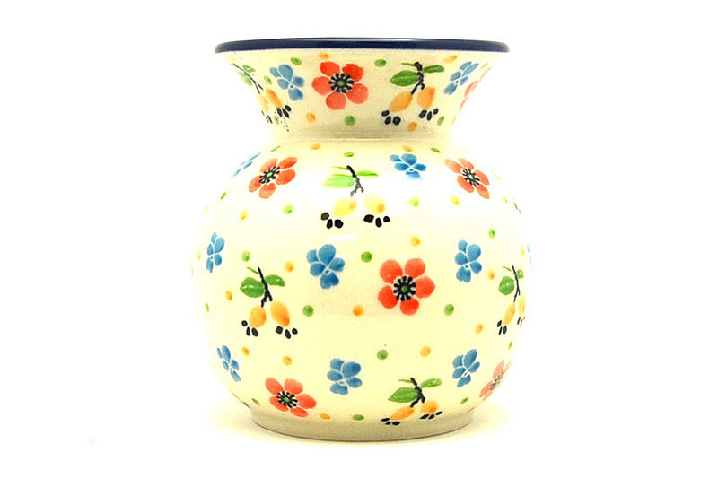 Ceramika Artystyczna Polish Pottery Bubble Vase - Wild Flowers 048-2354a (Ceramika Artystyczna)