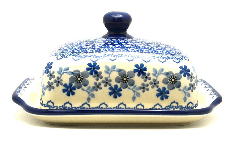 Ceramika Artystyczna Polish Pottery Butter Dish - Blue Horizon 295-2333a (Ceramika Artystyczna)