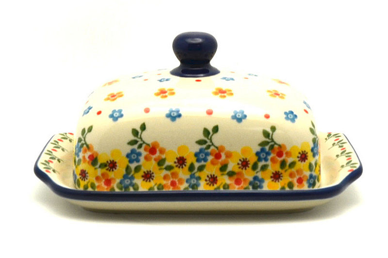 Ceramika Artystyczna Polish Pottery Butter Dish - Buttercup 295-2225a (Ceramika Artystyczna)