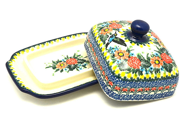 Ceramika Artystyczna Polish Pottery Butter Dish - Unikat Signature - U3357 295-U3357 (Ceramika Artystyczna)