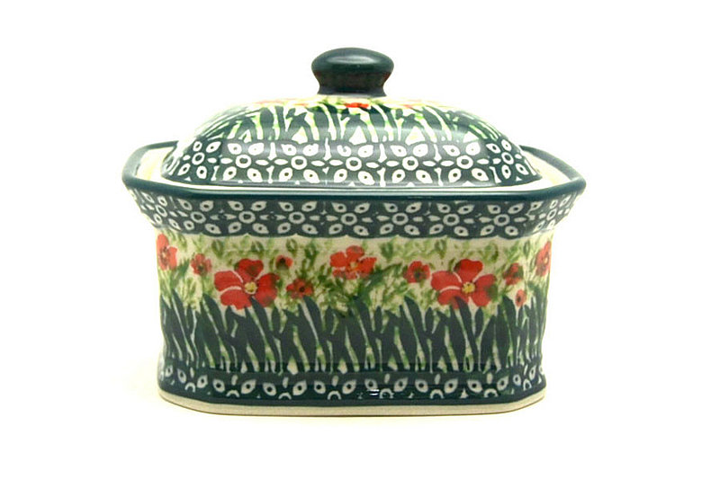 Ceramika Artystyczna Polish Pottery Cake Box - Small - Unikat Signature - U4335 385-U4335 (Ceramika Artystyczna)