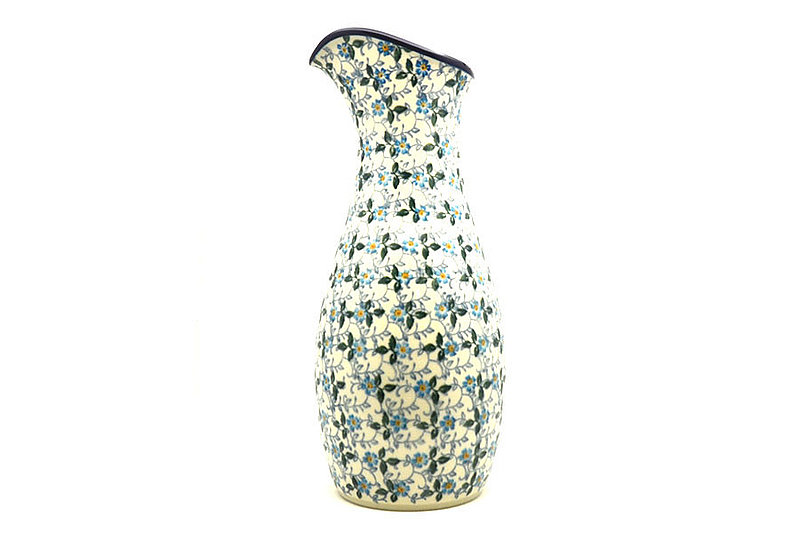 Ceramika Artystyczna Polish Pottery Carafe - 2 1/2 pint - Forget-Me-Knot D18-2089a (Ceramika Artystyczna)