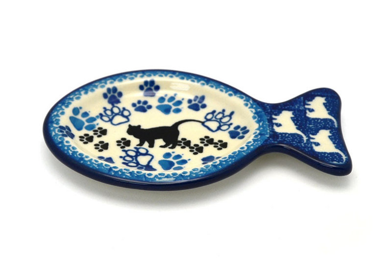 Ceramika Artystyczna Polish Pottery Cat Treat Dish - Boo Boo Kitty B47-1771a (Ceramika Artystyczna)