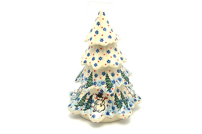 Ceramika Artystyczna Polish Pottery Christmas Tree - Large (7 1/2") - Unikat Signature - U4661 A67-U4661 (Ceramika Artystyczna)
