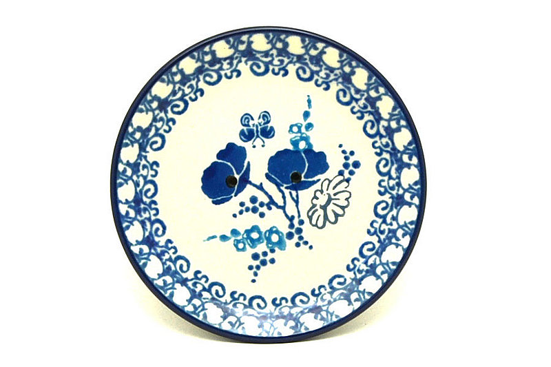Ceramika Artystyczna Polish Pottery Coaster - Evening Poppies 262-2902a (Ceramika Artystyczna)