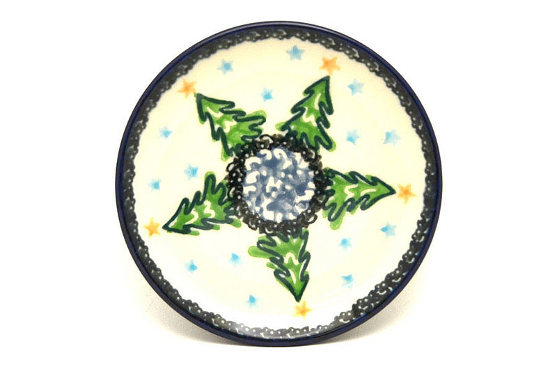 Ceramika Artystyczna Polish Pottery Coaster - Evergreens 262-1719a (Ceramika Artystyczna)