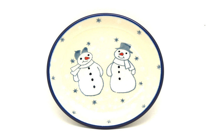 Polish Pottery Coaster - Frost & Flurry