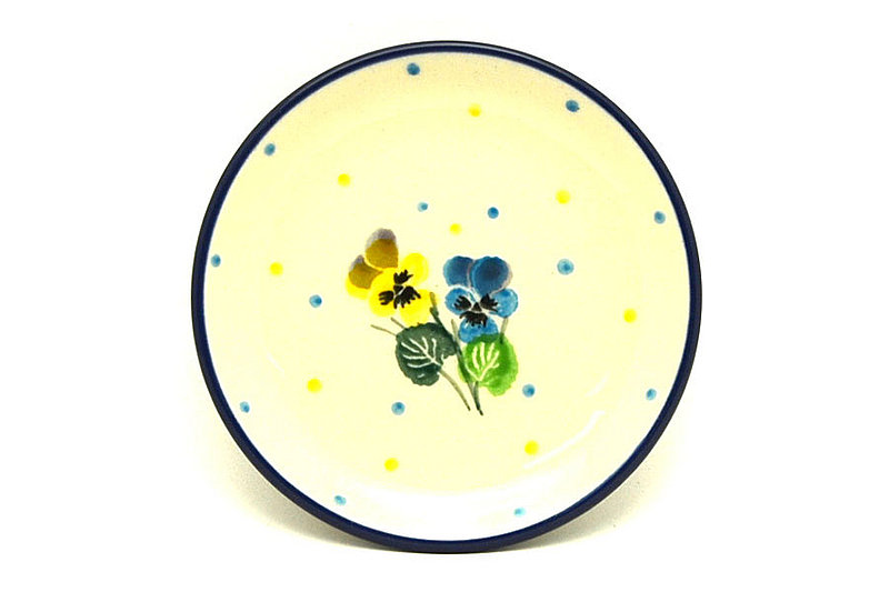Ceramika Artystyczna Polish Pottery Coaster - Spring Pansy 262-2340a (Ceramika Artystyczna)
