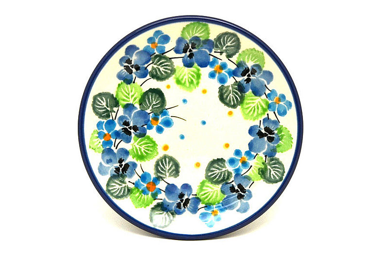 Ceramika Artystyczna Polish Pottery Coaster - Spring Viola 262-2339a (Ceramika Artystyczna)