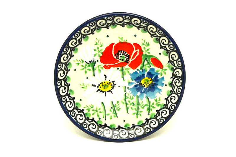 Ceramika Artystyczna Polish Pottery Coaster - Unikat Signature - U4968 262-U4968 (Ceramika Artystyczna)