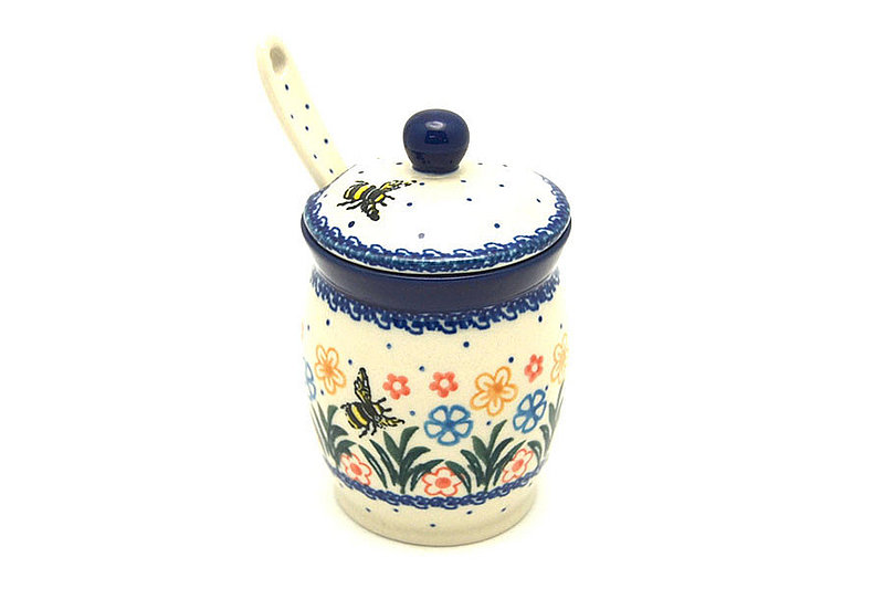 Ceramika Artystyczna Polish Pottery Condiment Jar Set - Honey Bee S16-2023a (Ceramika Artystyczna)