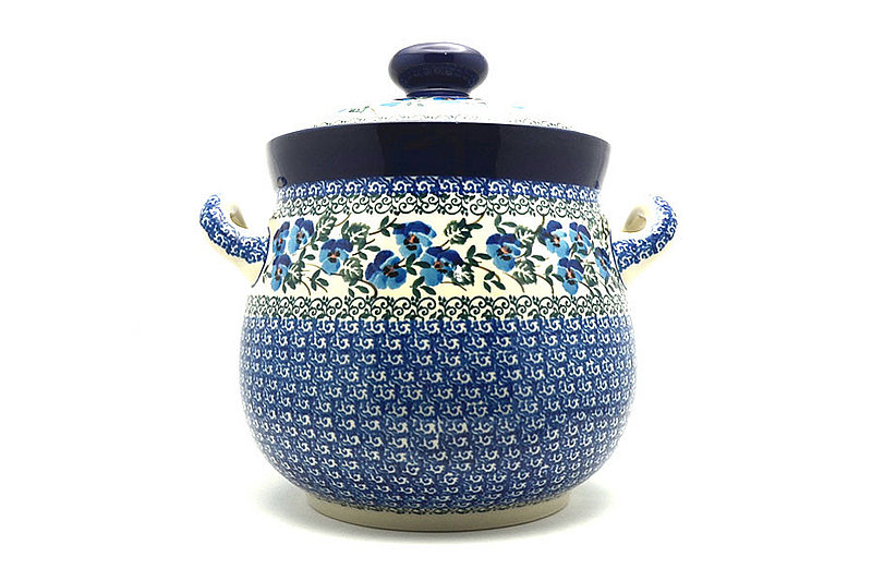 Ceramika Artystyczna Polish Pottery Cookie Jar - 14 cups - Winter Viola 173-2273a (Ceramika Artystyczna)