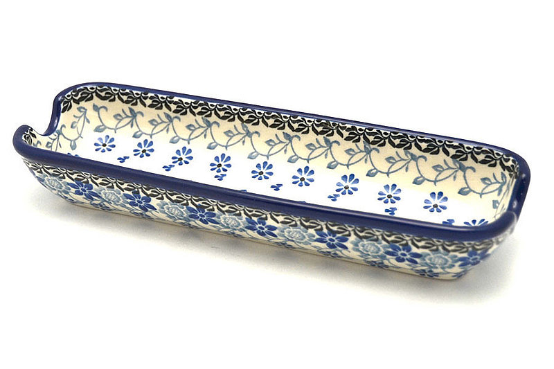 Ceramika Artystyczna Polish Pottery Corn Holder - Silver Lace 397-2158a (Ceramika Artystyczna)
