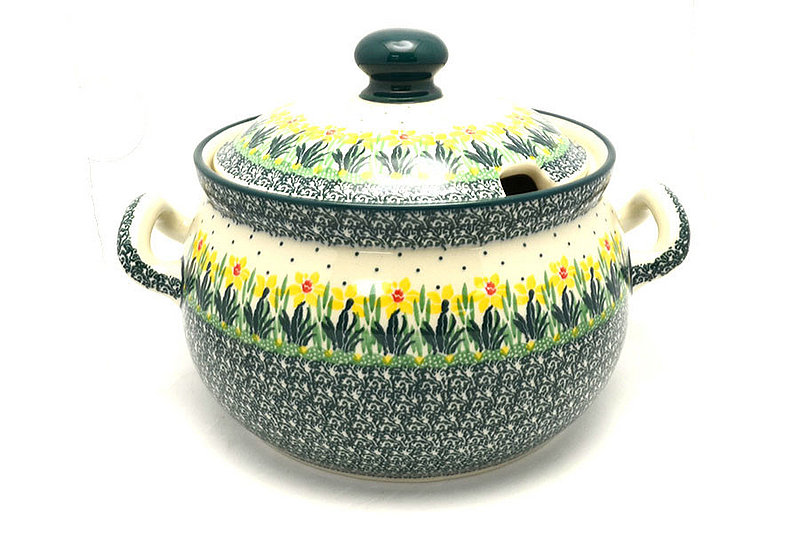 Polish Pottery Covered Tureen - Daffodil