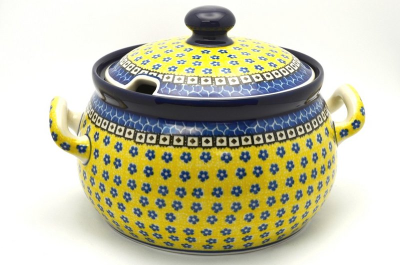 Ceramika Artystyczna Polish Pottery Covered Tureen - Sunburst 190-859a (Ceramika Artystyczna)
