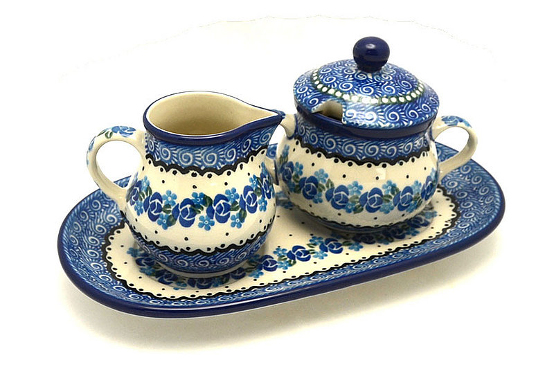 Ceramika Artystyczna Polish Pottery Cream & Sugar Set - Twilight 422-0882a (Ceramika Artystyczna)