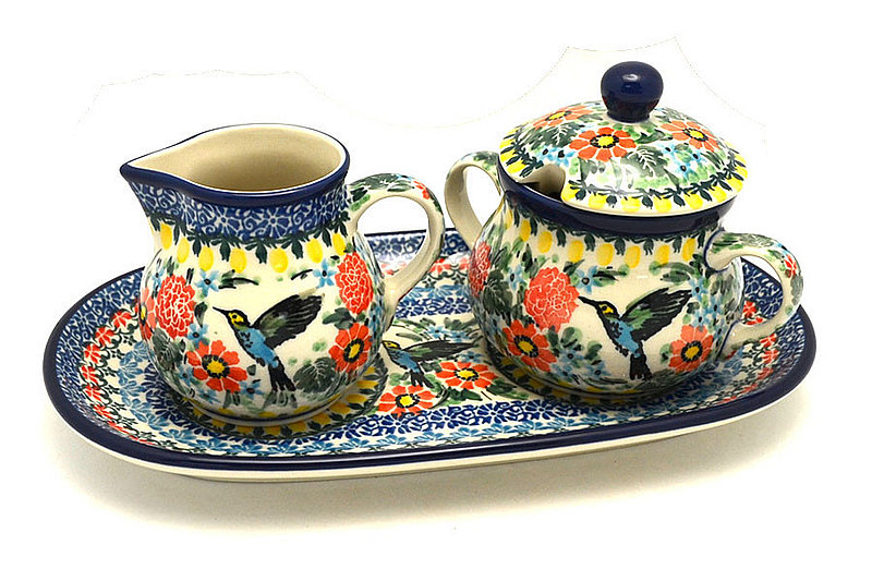 Ceramika Artystyczna Polish Pottery Cream & Sugar Set - Unikat Signature - U3357 422-U3357 (Ceramika Artystyczna)