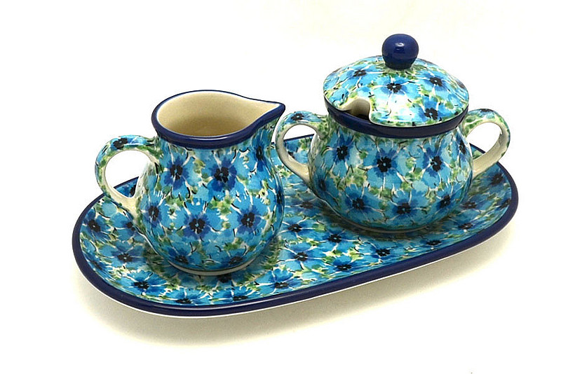 Ceramika Artystyczna Polish Pottery Cream & Sugar Set - Unikat Signature - U4929 422-U4929 (Ceramika Artystyczna)