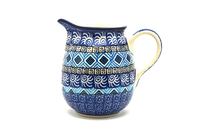 Ceramika Artystyczna Polish Pottery Creamer - 10 oz. - Aztec Sky B84-1917a (Ceramika Artystyczna)