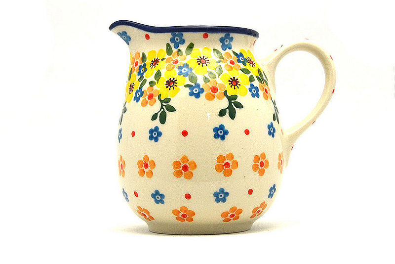 Ceramika Artystyczna Polish Pottery Creamer - 10 oz. - Buttercup B84-2225a (Ceramika Artystyczna)