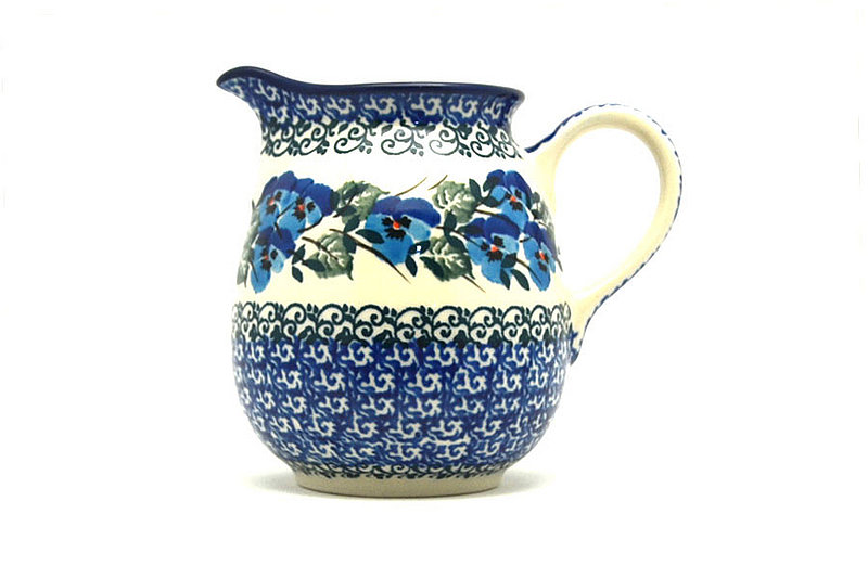 Ceramika Artystyczna Polish Pottery Creamer - 10 oz. - Winter Viola B84-2273a (Ceramika Artystyczna)