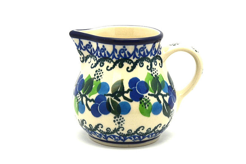 Ceramika Artystyczna Polish Pottery Creamer - 4 oz. - Blue Berries 091-1416a (Ceramika Artystyczna)