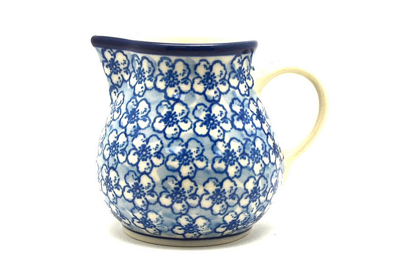 Ceramika Artystyczna Polish Pottery Creamer - 4 oz. - Daisy Flurry 091-2176a (Ceramika Artystyczna)