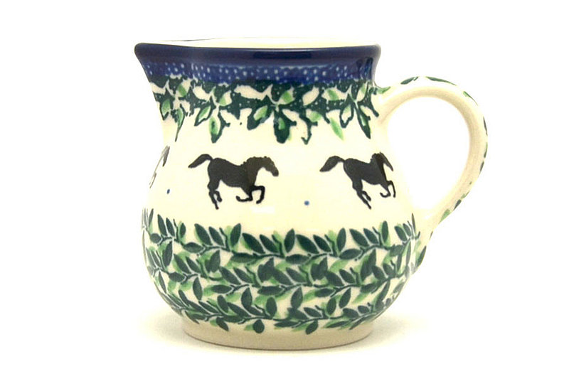 Ceramika Artystyczna Polish Pottery Creamer - 4 oz. - Dark Horse 091-2241a (Ceramika Artystyczna)