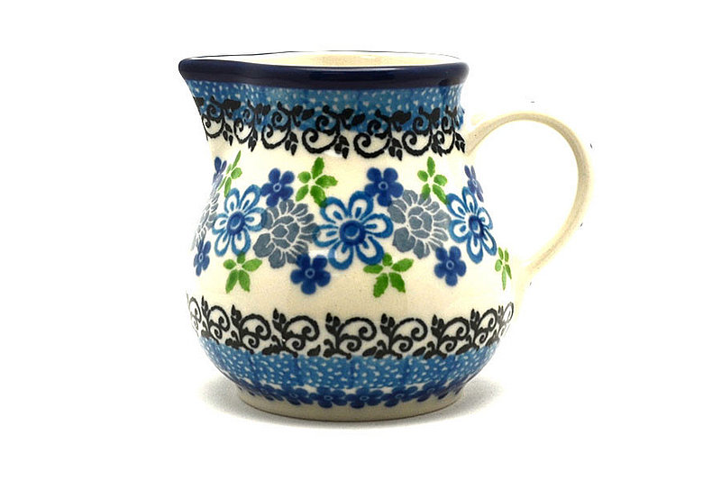 Ceramika Artystyczna Polish Pottery Creamer - 4 oz. - Flower Works 091-2633a (Ceramika Artystyczna)