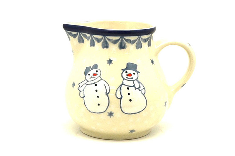 Ceramika Artystyczna Polish Pottery Creamer - 4 oz. - Frost & Flurry 091-2793a (Ceramika Artystyczna)