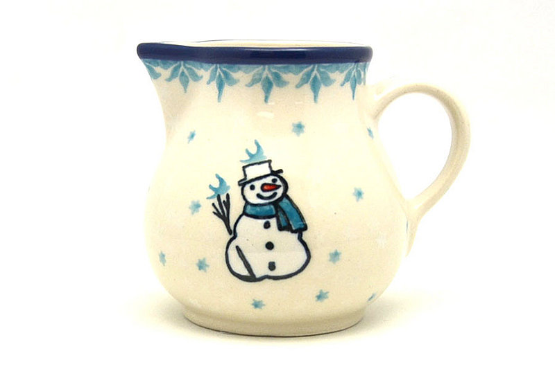 Polish Pottery Creamer - 4 oz. - Jack Frost