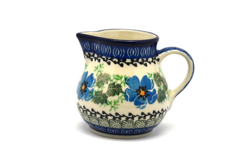 Ceramika Artystyczna Polish Pottery Creamer - 4 oz. - Morning Glory 091-1915a (Ceramika Artystyczna)