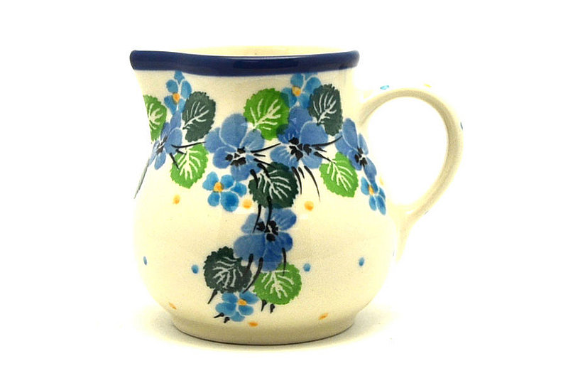 Ceramika Artystyczna Polish Pottery Creamer - 4 oz. - Spring Viola 091-2339a (Ceramika Artystyczna)