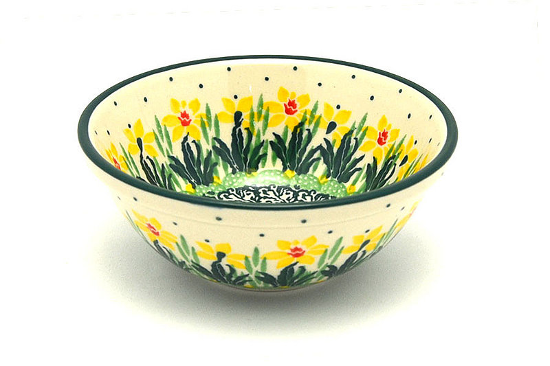 Ceramika Artystyczna Polish Pottery Dish - Deep Food Prep - Daffodil 556-2122q (Ceramika Artystyczna)