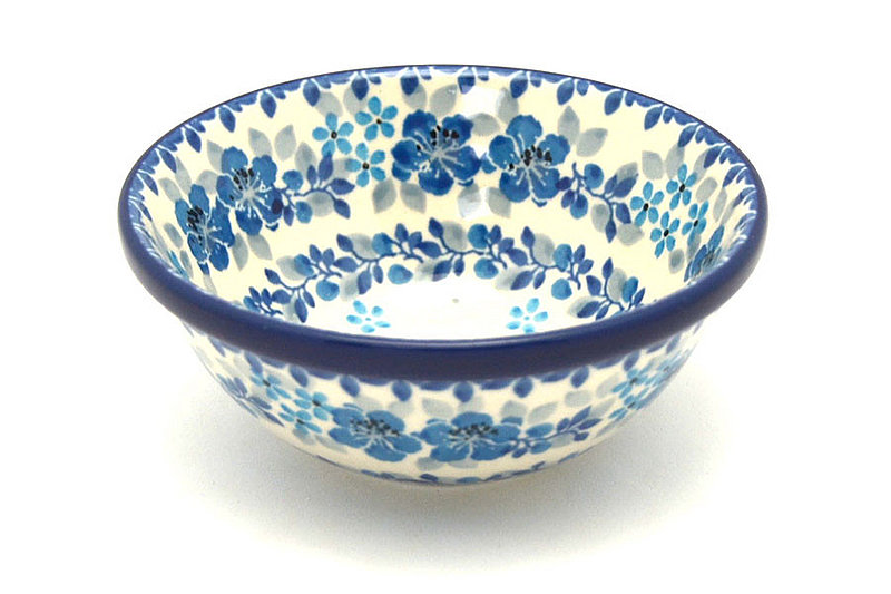 Ceramika Artystyczna Polish Pottery Dish - Deep Food Prep - Flax Flower 556-2642a (Ceramika Artystyczna)
